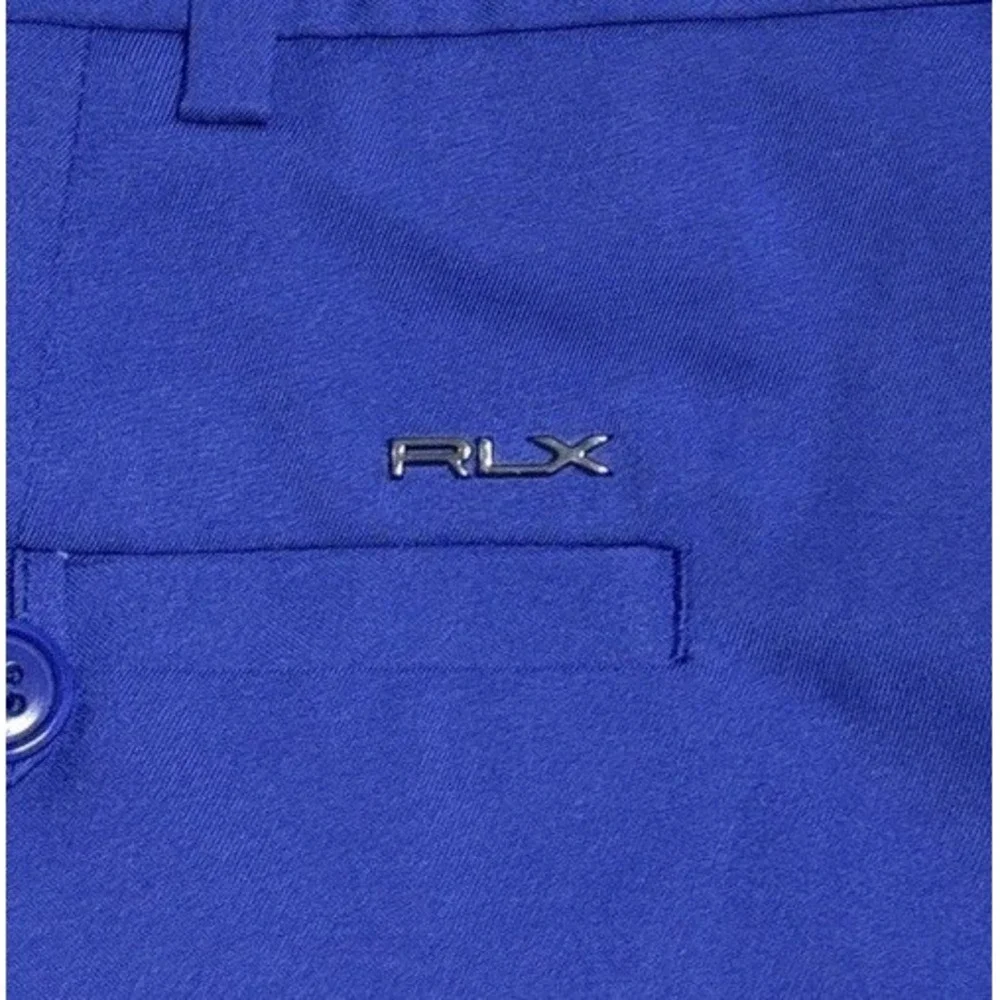 Ralph Lauren RLX Golf Shorts Men's Size 40 Blue Performance Flat Front Chino